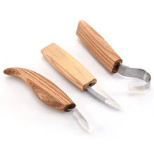 3pcs Peeling Woodcarving Sculptural Carving Curved Tool Wood Carving Knife Chisel Woodworking Cutter Hand Tool Set 2024 - buy cheap