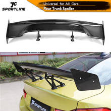 Para toyota gt86 subaru brz nissan gtr estilo do carro tronco traseiro boot lábio spoiler asas universal spoiler fibra de carbono 2024 - compre barato