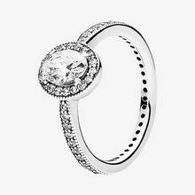 925 Sterling Silver Pan Ring Exquisite Oval Crystal Ring For Women Wedding Party Gift Fashion Jewelry 2024 - buy cheap