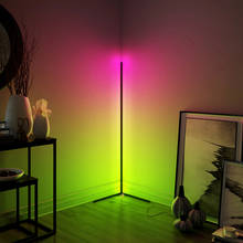 Lámpara LED de pie moderna para decoración de dormitorio, iluminación de ambiente interior, Club, luces de pie de esquina, RGB de colores 2024 - compra barato