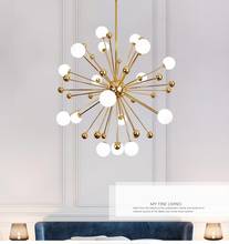 Стеклянная Светодиодная лампа современного дизайна, люстра, потолочный светильник для гостиной, спальни, столовой, Декор, Домашний Светильник ing G4 220V 2024 - купить недорого