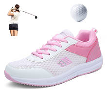 Tênis de golfe leve antiderrapante feminino, calçado esportivo de golf para áreas externas, tecido respirável, novo, 2020 2024 - compre barato