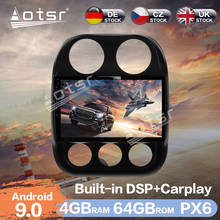 Aotsr-Radio con GPS para coche, reproductor Multimedia con Android 9,0, 4GB de ROM, DSP, vídeo estéreo, DVD, para Jeep Compass 2010 - 2016 2024 - compra barato