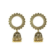 Women Bollywood Ethnic Bridal Bride Kundan Earrings for Women Indian Jhumka Jhumki Indian Bahubali Drop Earrings Vintage Jewelry 2024 - buy cheap