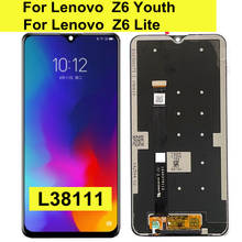6,3 "для Lenovo Z6 lite L38111 ЖК-дисплей кодирующий преобразователь сенсорного экрана в сборе Замена Z6 Youth LCD для Lenovo Z6 Lite lcd 2024 - купить недорого