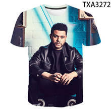 Camiseta de manga corta para hombre y mujer, camisa con estampado 3D de The Weeknd, ropa de calle de Hip-Hop, Tops para niño y niña, ropa fresca de verano 2024 - compra barato