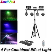 American Dj LED 4 Par Combined Effect Light 126W Disco Laser Projector Par Light DMX 512 Foot Controller Party Disco Lights 2024 - buy cheap