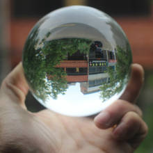 Fotografia vidro bola de cristal 80/100/110mm esfera fotografia foto tiro adereços lente clara redonda artificial bola decoração presente 2024 - compre barato