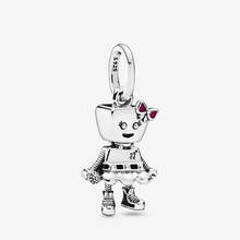 Classic 100% 925 Sterling Silver Beads Bella Bot Punk Band Dangle Charms fit Original Pandora Bracelets Women DIY Jewelry 2024 - buy cheap