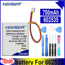 HSABAT-Batería de polímero de litio para auriculares, 602535, 750mAh, para DVR, GPS, MP4, tacógrafo 2024 - compra barato