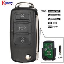 Kutery 10X Car Remote Key ID48 for 1J0959753 DA /AH /G for Caddy EOS Jetta Sirocco Tiguantouran Passat Bora Polo Golf Beetle 2024 - buy cheap