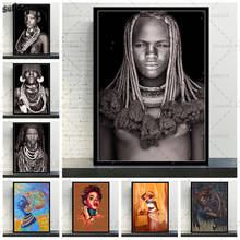 African Women Posters and Prints Tradition Culture Wall Art Pictures Poster Canvas Painting for Home Decoration 2024 - buy cheap