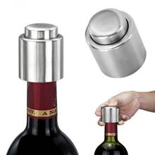 1pcs Silver Stainless Steel Vacuum Wine Bottle Stopper  Pour Cap Seal Sealant Pump Sealed Storage Plug Liquor Flow Stopper 2024 - buy cheap