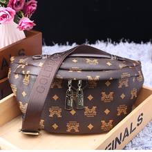 Genuine Leather Belt Bag 2020 New Fashion Retro Print One Shoulder Messenger Small Bag Purses and Handbags Luxury Designer 2024 - buy cheap