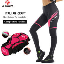 Женские противоударные велосипедные брюки X-Tiger, велосипедные брюки для горного велосипеда, противоударные 3D Нескользящие гелевые гоночные велосипедные брюки 2024 - купить недорого