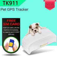 Easy operation Tracking locator Smart TK911 dog GPS Tracke Free APP Pet Tracking Device History route playback Geo-fence 2024 - buy cheap