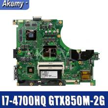 Amazoon N56JK Laptop motherboard For Asus N56JK N56J N56 Test original motherboard I7-4700HQ GTX850M-2G 2024 - compra barato
