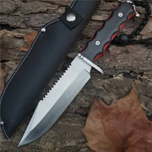 Outdoor Tactical Camping Hunting Survival Pocket Knife Fixed Blade Knife 8Cr13Mov Steel Blade Wood Handle Rescue Tool withSheath 2024 - buy cheap