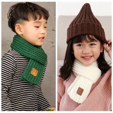 Fashion 2019 Winter Kids Scarves Warm Baby Boys Girls Scarf Solid Soft Scarf Collar Children Stretch Neck Ring Children Gifts 2024 - buy cheap