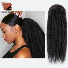 Trenzas Afro Puff de Marley para mujer, coleta recta Afro, peluca orgánica, trenzas sintéticas de ganchillo, extensiones de cabello rizado a granel 2024 - compra barato