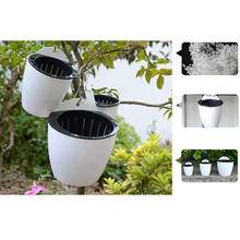 Self Watering Flower Pot Wall Hanging Resin Plastic Planter Durable For Garden Balcony NIN668 2024 - buy cheap