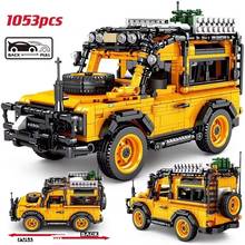 1053pcs City technical Pull Back SUV Off-road Vehicle MOC Racing Car Building Blocks DIY SuperCar Bricks Toys For Children 2024 - buy cheap