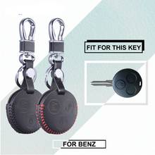 Leather Key Case for Mercedes Benz Fortwo Forfour City Roadster Keychain Cover Fob Shell Sleeve 2024 - buy cheap