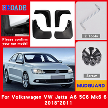 Car Mud Flaps For Volkswagen VW Jetta A6 5C6 Mk6 6 2011-2018 Mudguards Splash Guards Fender Mudflaps Car Fender Accessories 2024 - buy cheap