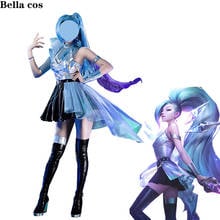 New LOL The Starry-Eyed Songstress KDA MORE Fanny Seraphine cosplay costume dress uniform Halloween costumes Anime outfits cos 2024 - buy cheap