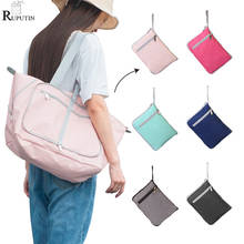 New Solid Color Foldable Travel Bag Men Women Portable Luggage Bag Large Capacity Handbag Organizer Storage Clothing Duffle Bags 2024 - buy cheap