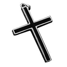 BOCAI s925 Sterling Silver Cross Pendant 2022 Popular Crystal Glue Hanging Jewelry Pure Argentum Amulet for Men and Women 2024 - buy cheap