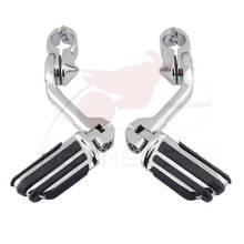 Motorcycle 32mm 1.25" Adjustable Crash bar Highway Engine Guards Foot Pegs For Harley Electra Road Glide Honda 2024 - buy cheap