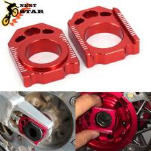 Red CNC Rear Chain Adjuster Axle Block For HONDA CR125R CR250R  CR 125 250 CRF250R CRF250X CRF450R CRF450X CRF450RX 2019 2020 2024 - buy cheap