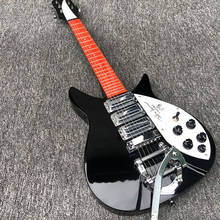Guitarra Eléctrica 325 de 6 cuerdas de alta calidad, pintura negra, diapasón de palisandro, distancia de acordes 527, firma y franqueo 2024 - compra barato
