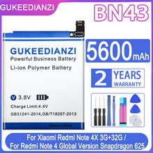 GUKEEDIANZI-Batería de repuesto BN43 de 5600mAh para Xiaomi Redmi Note 4X, 3G + 32G, Snapdragon 625, versión Global 2024 - compra barato