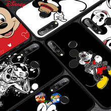 TPU Silicone Cover Dark Mickey Mouse For Huawei P40 P30 P20 Pro P10 P9 P8 Lite E Plus 2019 2017 Phone Case 2024 - buy cheap