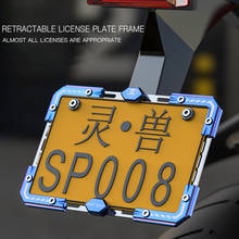 CNC Motorcycle License Plate Mount Holder Frames For BMW s1000 xr HONDA cb 1300 SUZUKI intruder 1400 YAMAHA dt aerox 50 xvs 950 2024 - buy cheap