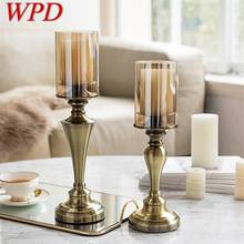 WPD Candle Table Lamp  Contemporary Retro Decoration Luxury Light For Home 2024 - buy cheap