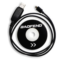 BAOFENG BF-T1 USB Кабель для программирования с CD программным обеспечением для Baofeng Walkie Talkie bft1 запись частотной линии двухстороннее радио аксессуары 2024 - купить недорого