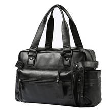 Fashion Simple Brand Business Men Briefcase Bag Leather Laptop Bag Casual Man Bag handbags Shoulder bags 2024 - buy cheap