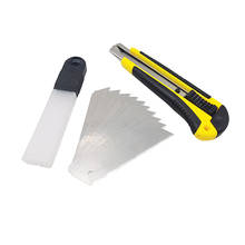 Juego de 10 cuchillas afiladas/cuchillos de utilidad 1 papel tapiz corte de hoja pequeña hecho a mano soporte para cuchillos papelería 2024 - compra barato