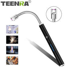TEENRA Electronic Usb Charging Lighter Kitchen Gas Stove Candle Lighters Hose Torch Electric BBQ  Lighter Pipe Smoke 2024 - buy cheap