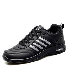Zapatos de Golf cómodos para hombre, zapatillas de deporte planas suaves, de talla grande, color blanco y negro, para primavera y otoño 2024 - compra barato