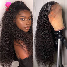 Brazilian Kinky Curly Wig Lace Front Human Hair Wigs 13x4 Preplucked and Bleached Knots Lace Frontal Wig Free Shipping For Women 2024 - compre barato