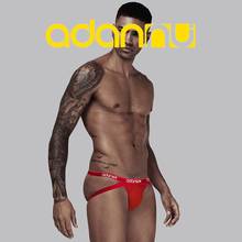 ADANNU-suspensorio Sexy para hombre, ropa interior de algodón, Tanga, Cueca, transpirable, Gay, novedad 2024 - compra barato