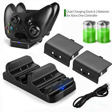 DC 5V Dual USB Charger Dock Station Controller Charger With 2 Rechargeable Battery And Charging Cable For Xbox One​ 2024 - buy cheap