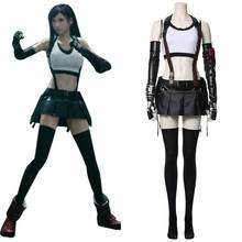 Disfraz de Final Fantasy VII, conjunto completo de uniforme, falda superior de Tifa, Lockhart, para carnaval y Halloween 2024 - compra barato