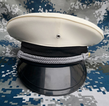 2021 White Captain Naval Military Hats Wide Brim Army Visor Cap for Band Show Sing Dance Cosplay Halloween Christmas Festival 2024 - buy cheap