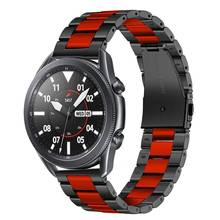 Pulseira de metal para samsung galaxy watch 3, correia de aço inoxidável de 41/45mm com 22mm, 20mm para galaxy watch 46mm active 2 40mm 44mm 2024 - compre barato