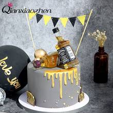 Decoração para festa de aniversário infantil qiansiaozhen, decoração de bolo com tema "happy birthday" para crianças 2024 - compre barato
